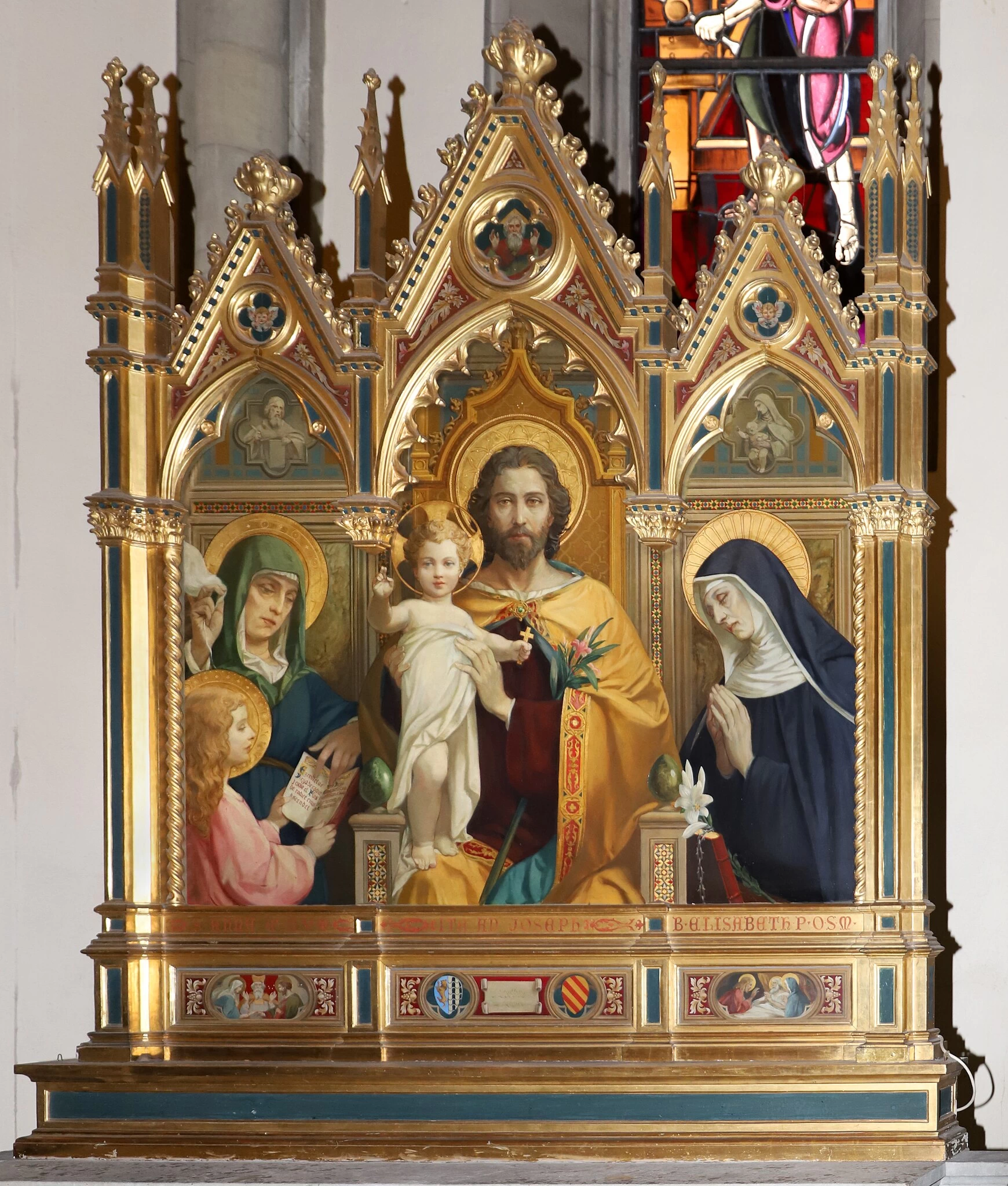 Trittico di san Giuseppe con Gesù bambino tra le ss. Anna ed Elisabetta, 1930 - Chiesa dei sette santi, Firenze